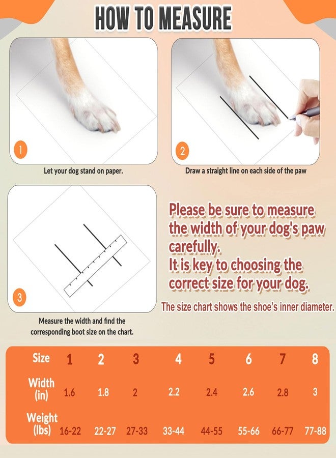 Lukovee Dog Shoes - Waterproof Warm Fleece Lined Dog Booties for Small Medium Large Dogs, Non-Slip Adjustable Dog Boot for Winter Cold Weather (HX,Size 1) - Image 2